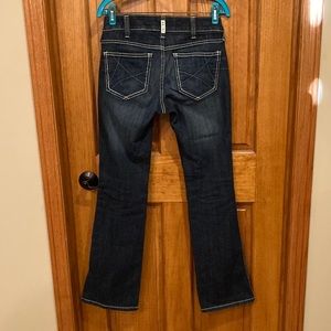 Ariat REAL Denim dark wash midrise bootcut 27R